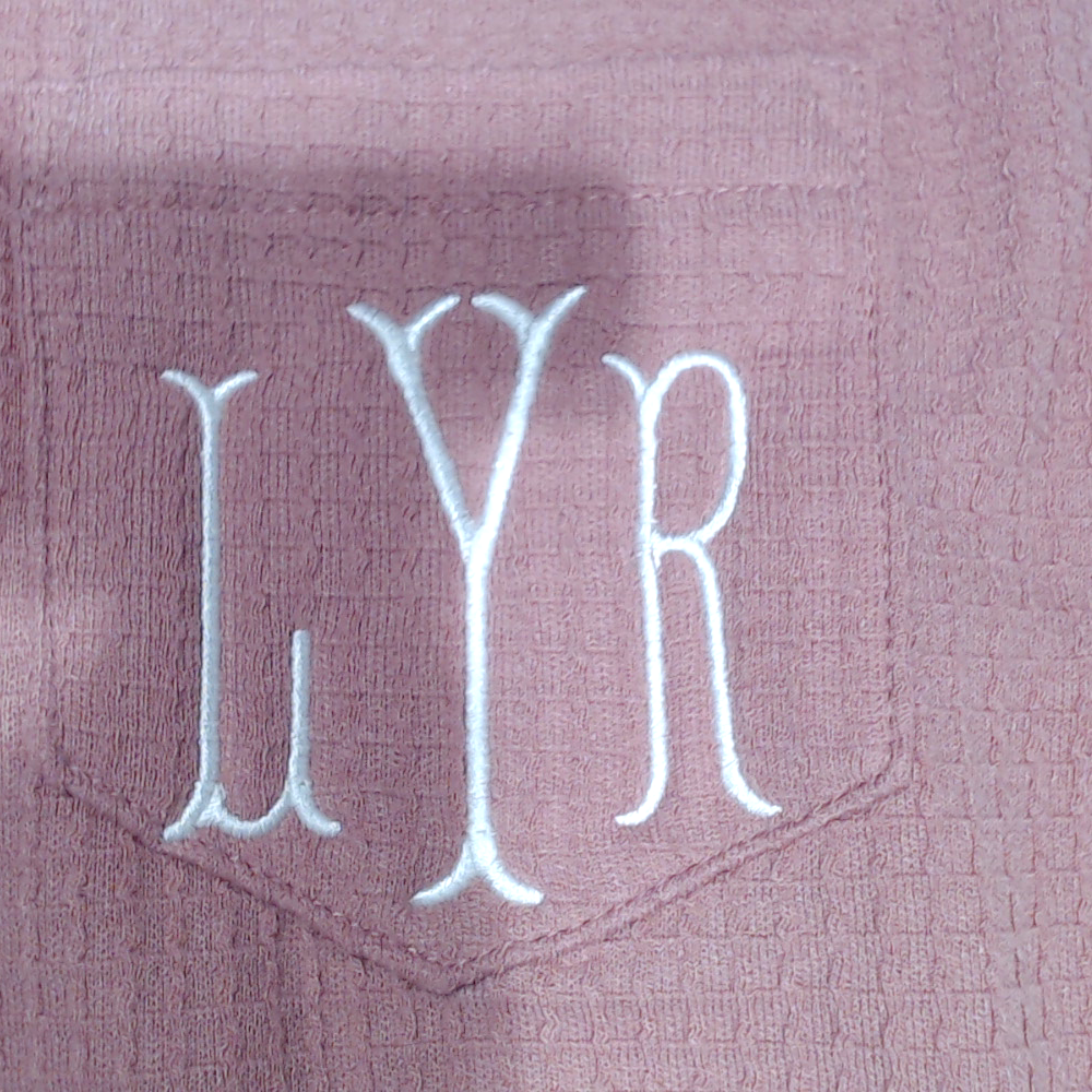 BLOOPER KIDS: Monogrammed Kids Waffle Shirt
