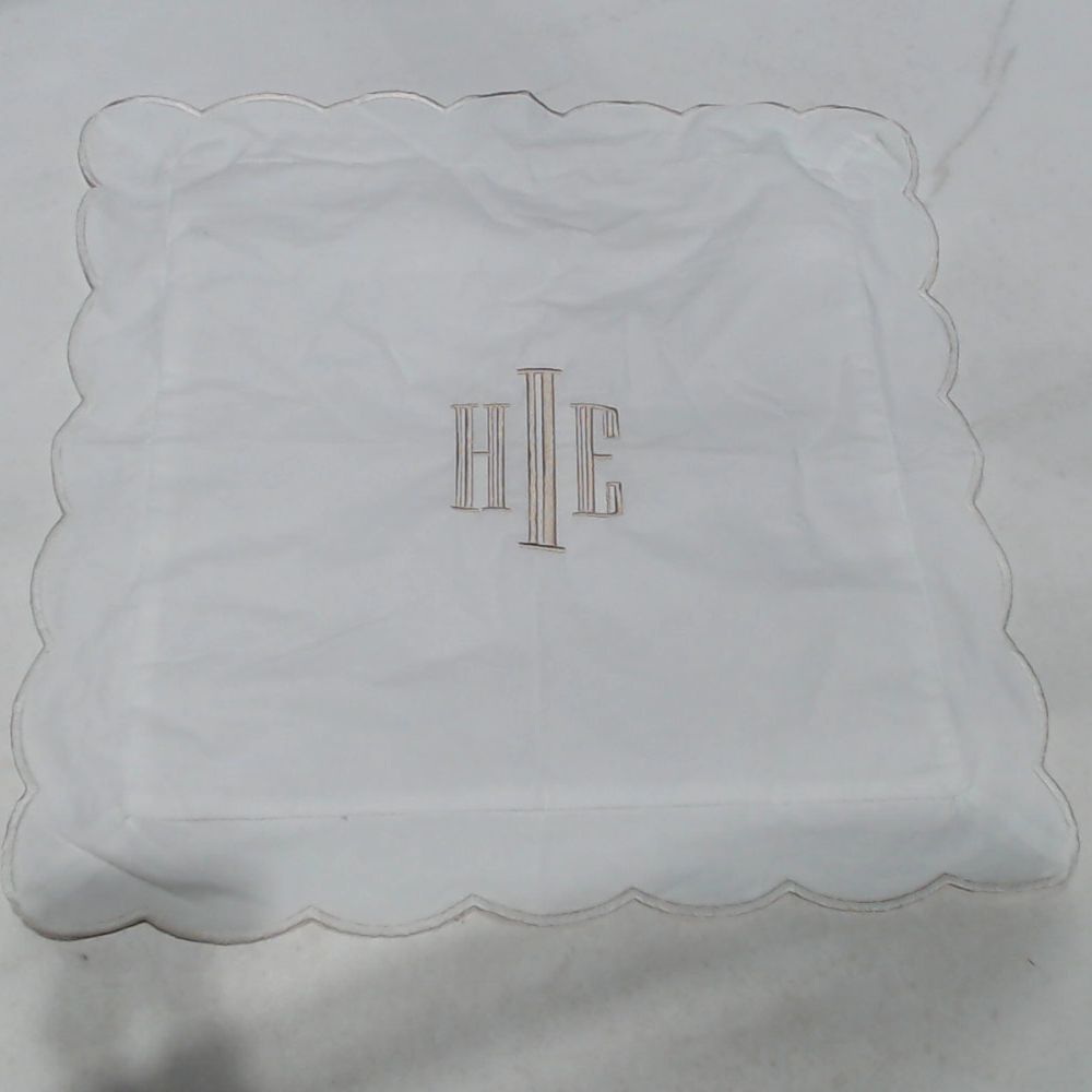 BLOOPER ACCESSORY: Monogrammed Pillow Sham