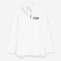 Pi Beta Phi Pullover Sweatshirt in White | Sorority Quarter Zip