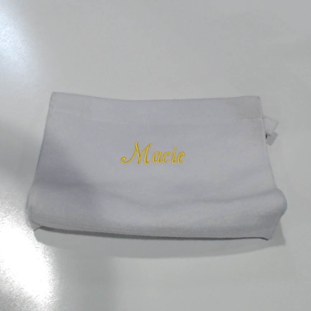BLOOPER BAG: Monogrammed Terry Toiletry Bag