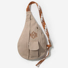 Monogrammed Sling Pack | Taupe