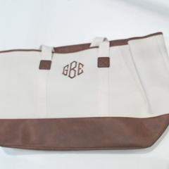 BLOOPER BAG: Monogrammed Extra Large Tote Bag