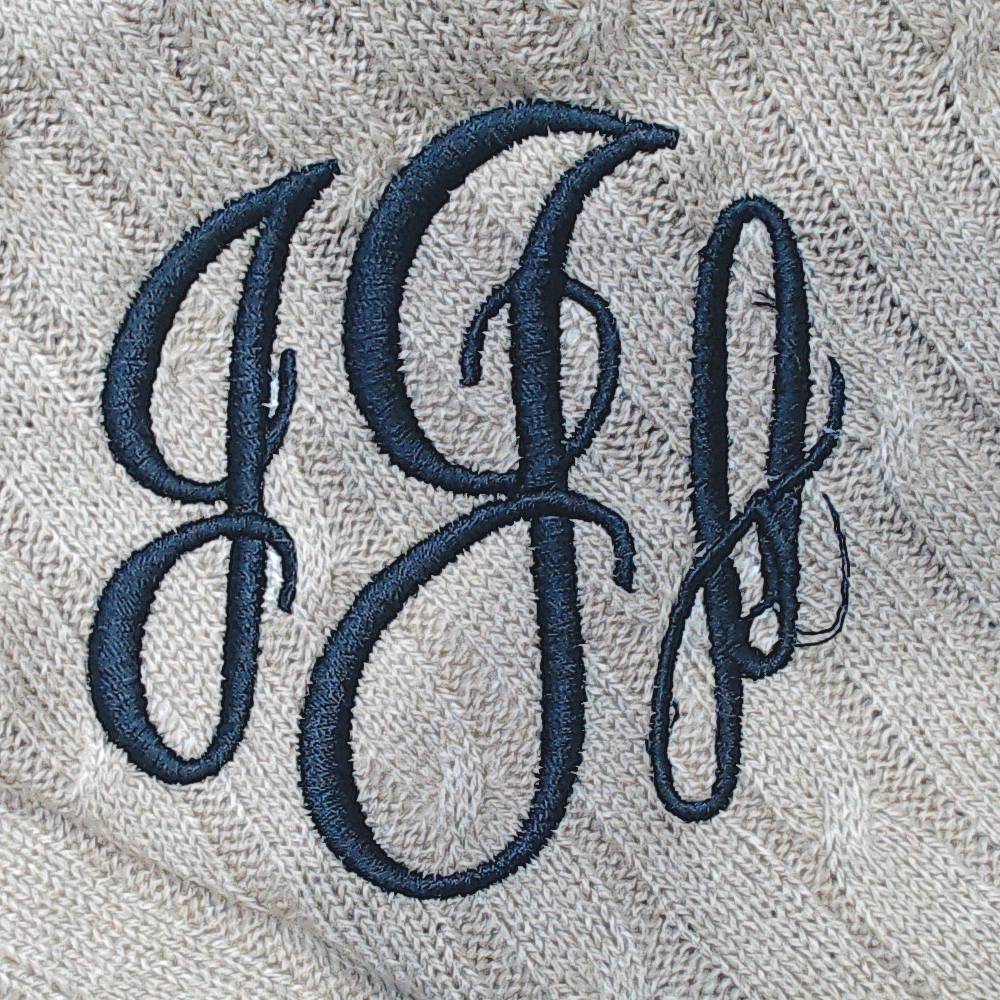 BLOOPER CLOTHING: Monogrammed Poncho