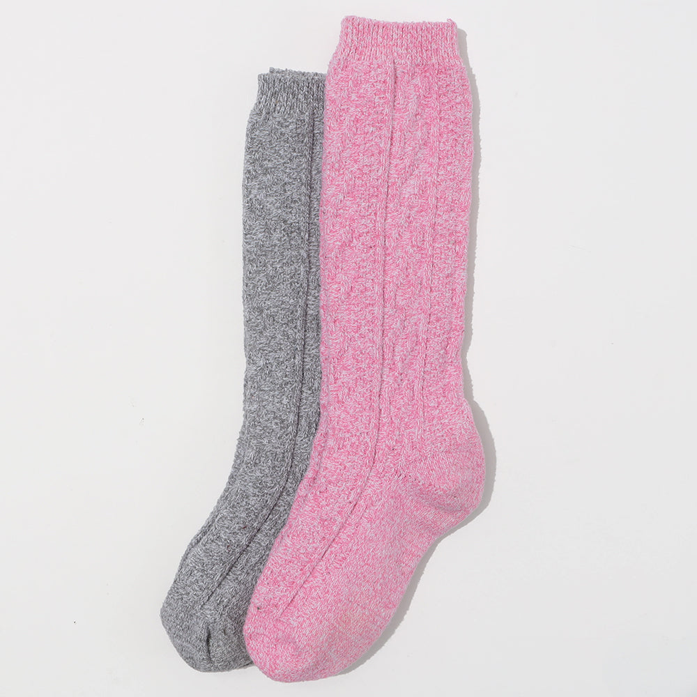 Pack of Duck Boot Socks in Pink & Grey