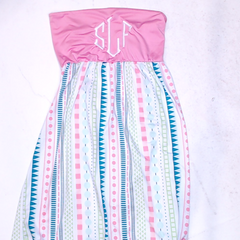 BLOOPER SWIM: Monogrammed Beach Cover Up