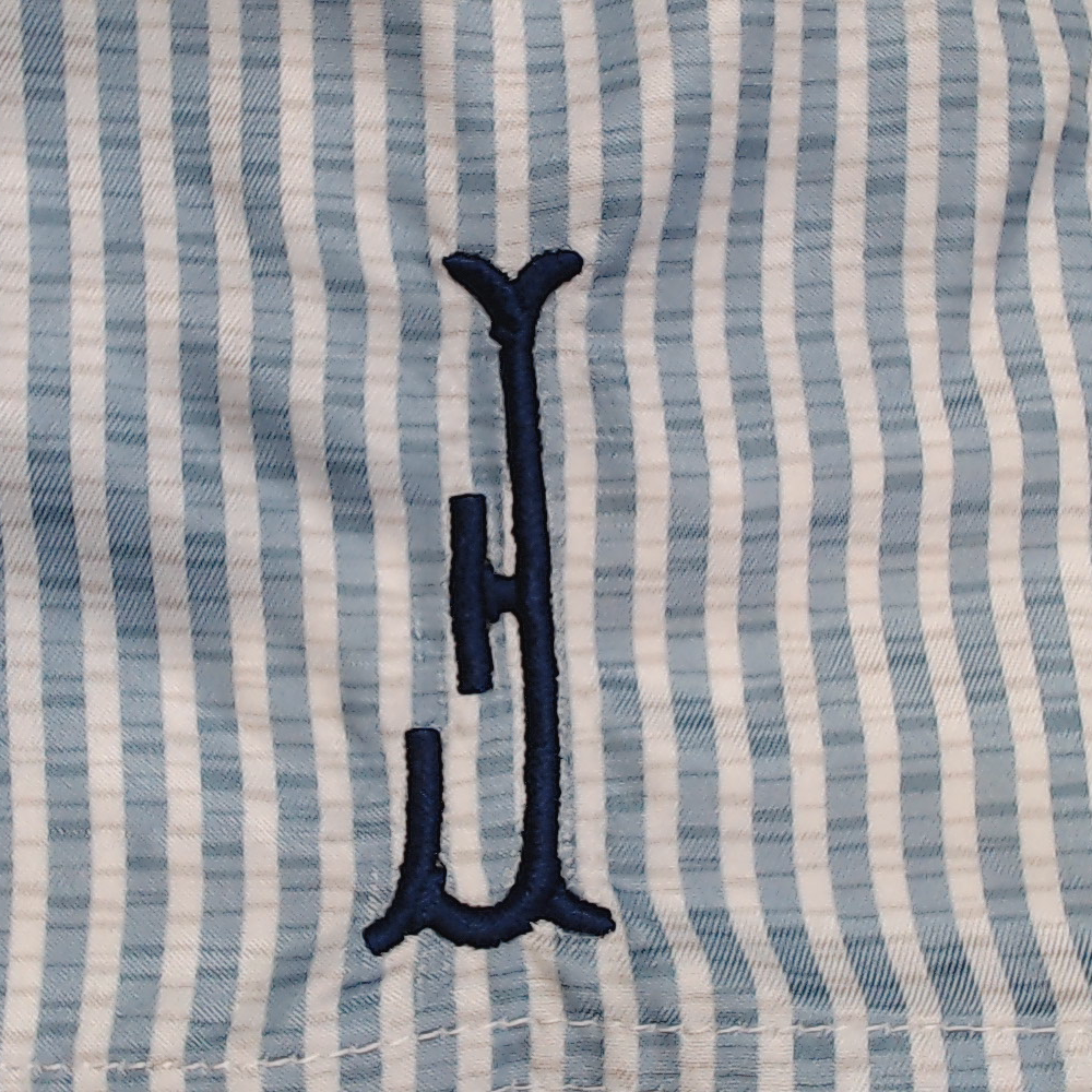 BLOOPER KIDS: Monogrammed Boys Swim Trunks