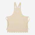 Monogrammed Scalloped Apron in Khaki