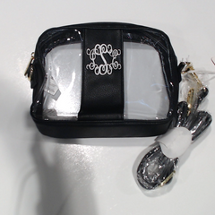 BLOOPER BAG: Monogrammed Clear Stadium Crossbody Bag