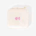 phi mu velvet travel jewelry case