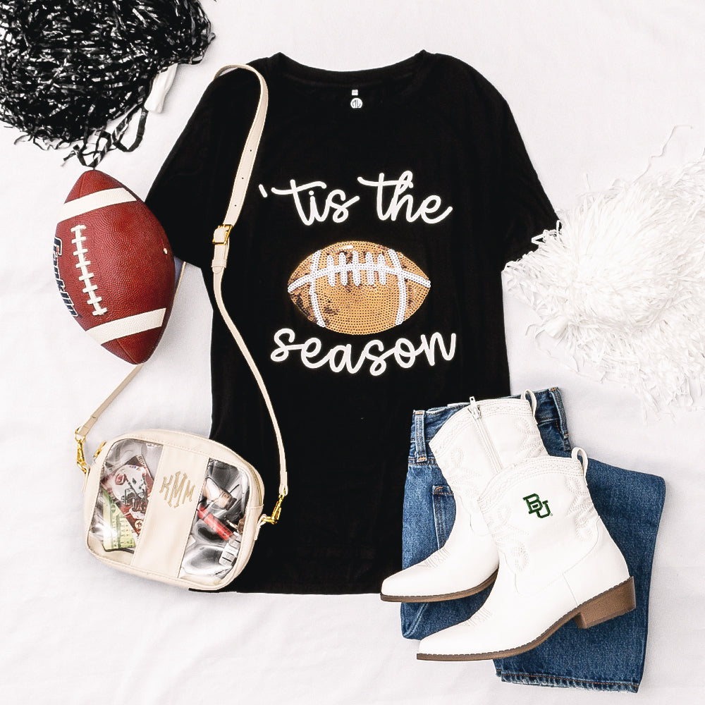 Baylor gameday outfit with cowboy boots