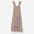 smocked dress in flora trellis