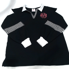BLOOPER CLOTHING: Monogrammed Colorblock Sweatshirt