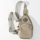 Monogrammed Sling Purse | Taupe