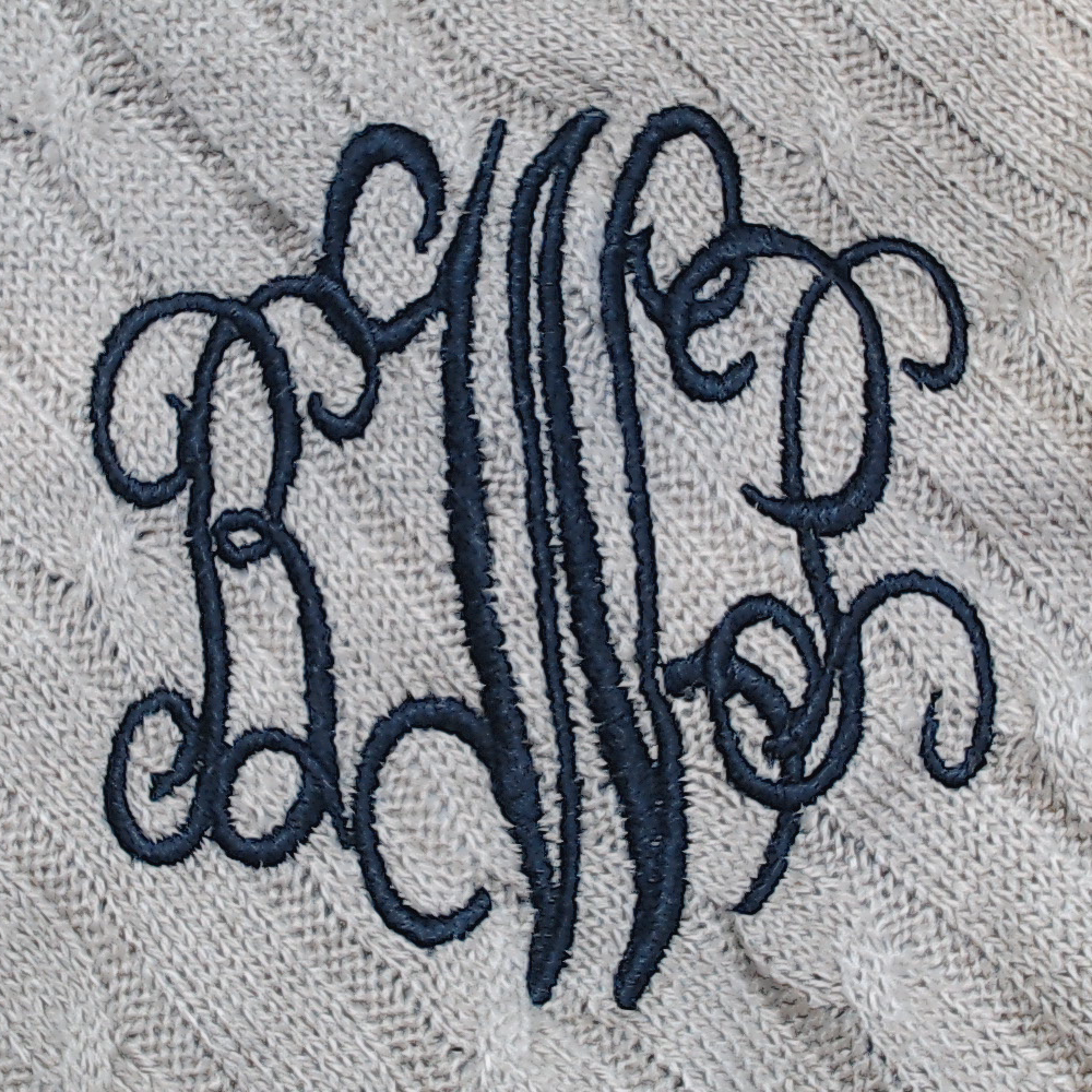 BLOOPER CLOTHING: Monogrammed Poncho