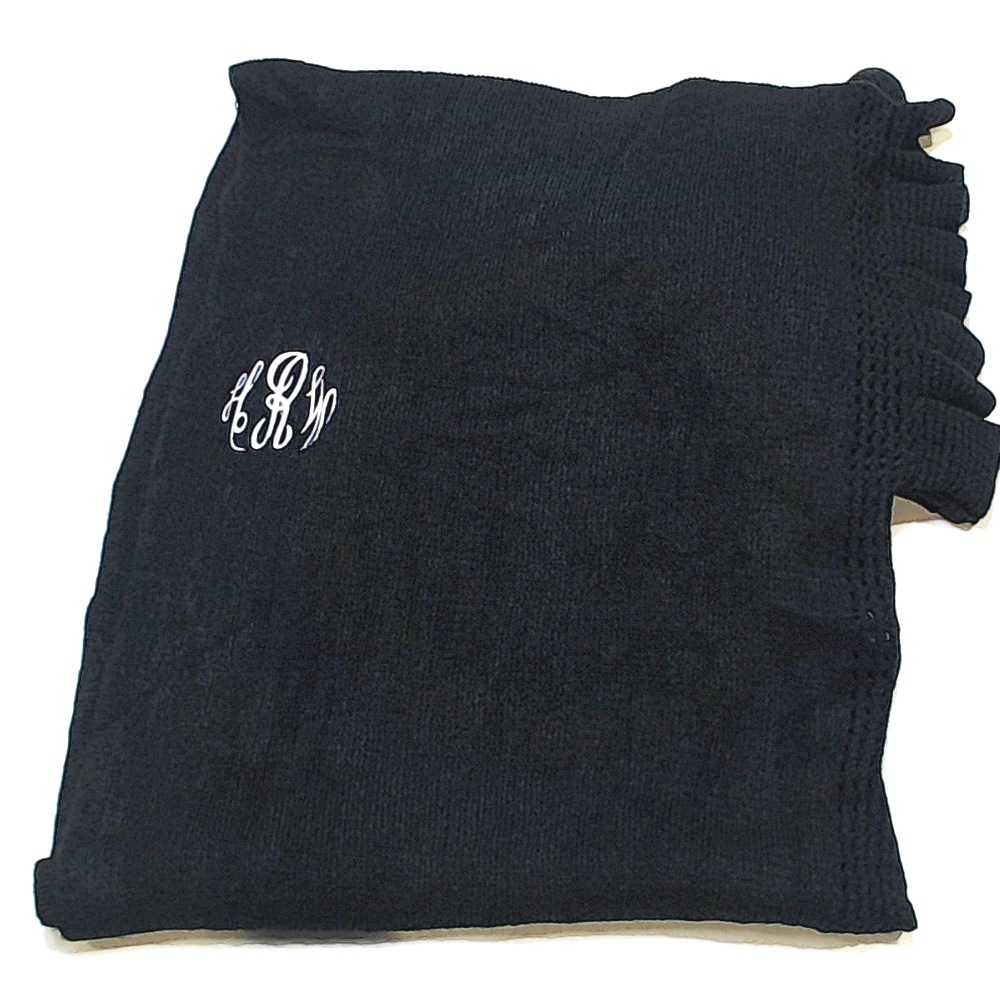 BLOOPER CLOTHING: Monogrammed Poncho Cardigan