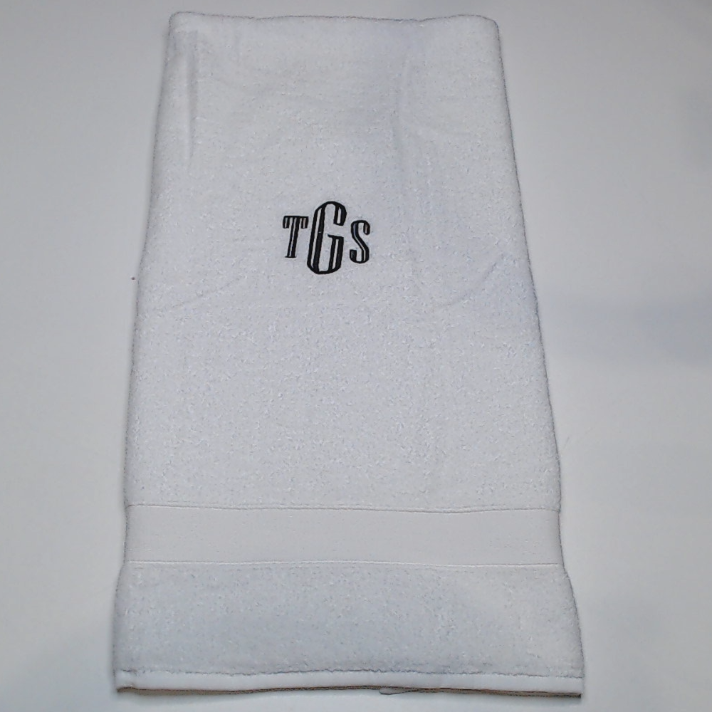 BLOOPER ACCESSORY: Monogrammed Bath Towel