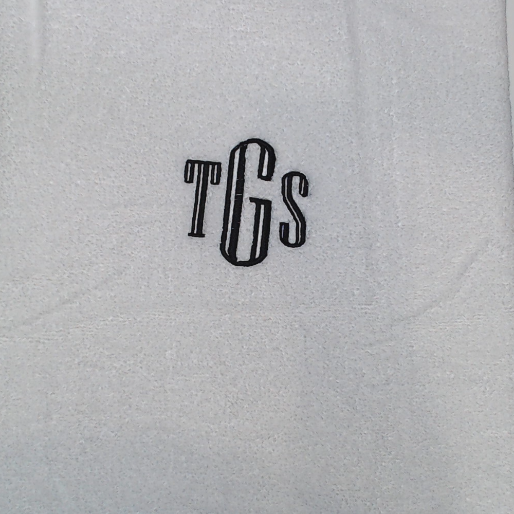 BLOOPER ACCESSORY: Monogrammed Bath Towel