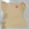 BLOOPER CLOTHING: Monogrammed Flutter Sleeve Top