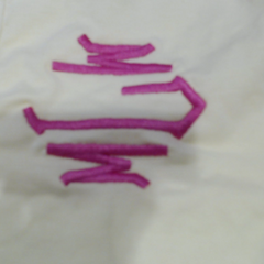 BLOOPER CLOTHING: Monogrammed Flutter Sleeve Top