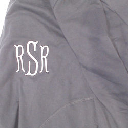 BLOOPER CLOTHING: Monogrammed Sweatshirt Cardigan