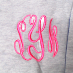 BLOOPER CLOTHING: Monogrammed Striped Sleeve Shirt