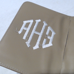BLOOPER ACCESSORY: Monogrammed Passport Holder