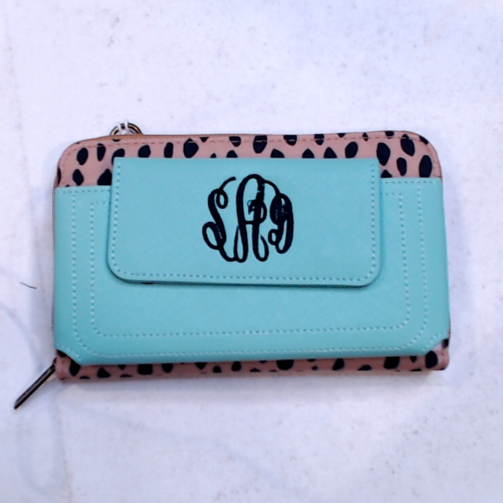 BLOOPER ACCESSORY: Monogrammed Phone Wallet Wristlet
