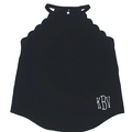 BLOOPER CLOTHING: Monogrammed Scalloped Tank Top