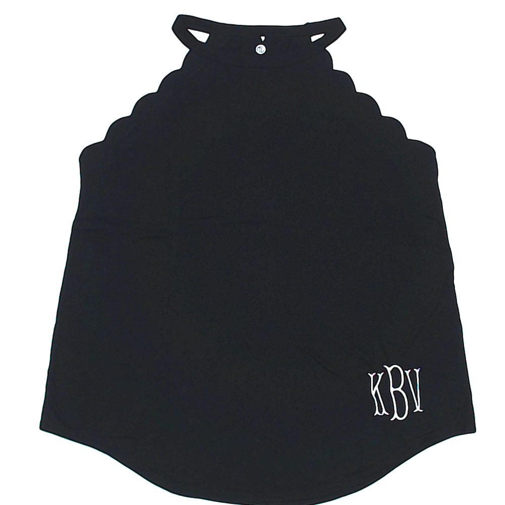 BLOOPER CLOTHING: Monogrammed Scalloped Tank Top