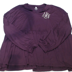 BLOOPER CLOTHING: Monogrammed Peplum Top