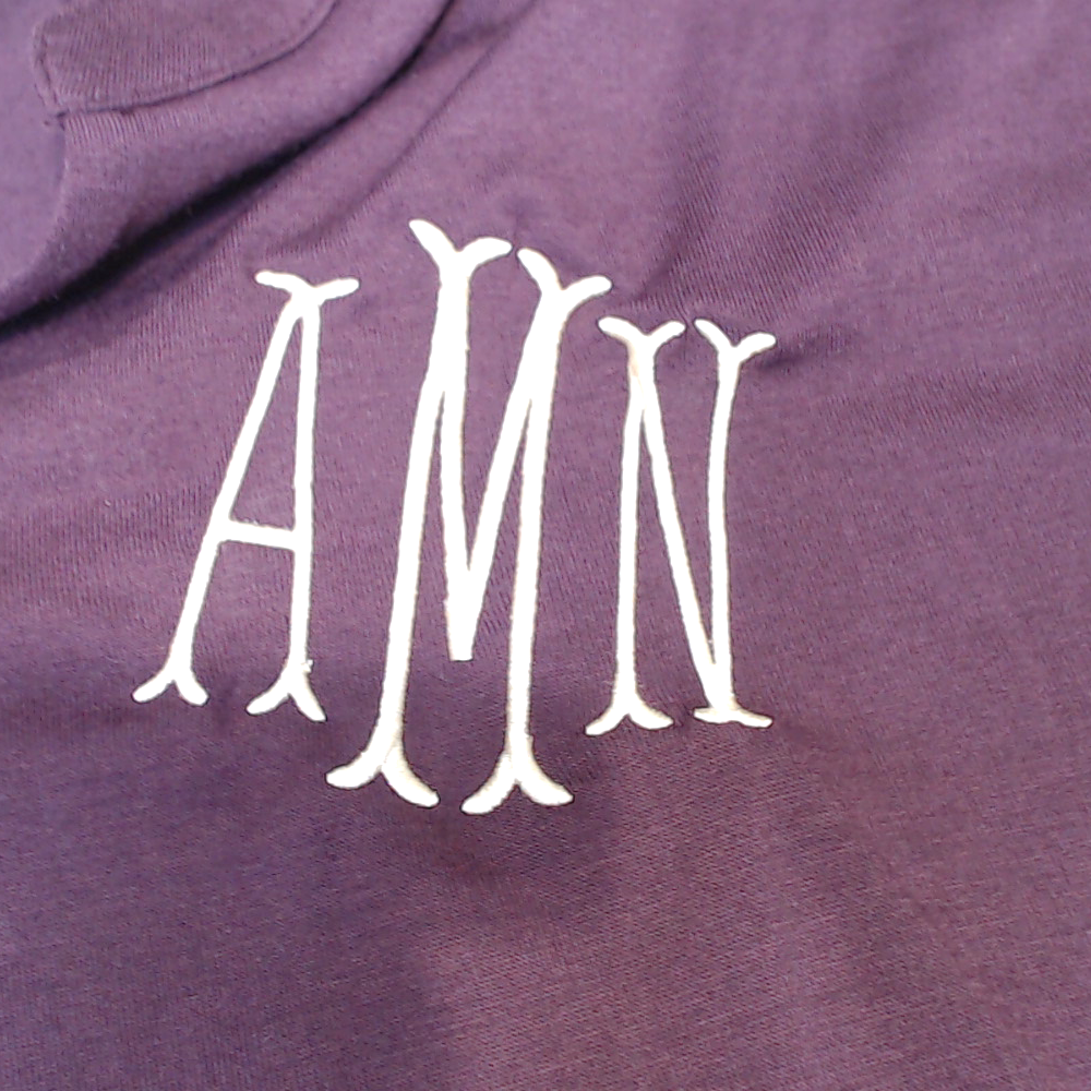 BLOOPER CLOTHING: Monogrammed Peplum Top