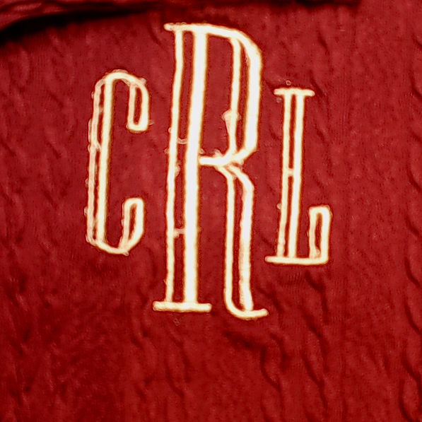BLOOPER CLOTHING: Monogrammed Cable Knit Pullover