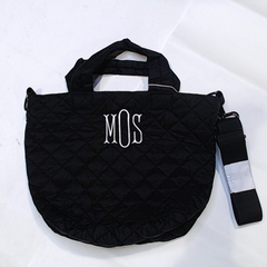 BLOOPER BAG: Monogrammed Diamond Quilted Crossbody