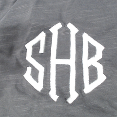 BLOOPER CLOTHING: Monogrammed Henley