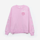 Monogrammed Embroidered Bow Sweatshirt | Light Pink