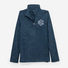 Monogrammed Women's Freeport Microfleece Pullover | Heathered Navy