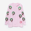 Monogrammed Sequin Wreath Sweatshirt