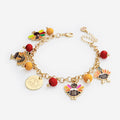 Monogrammed Turkey Charm Bracelet