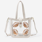 Monogrammed Clear Stadium Approved Tote | Football