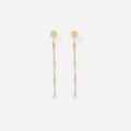 Monogrammed crystal duster earrings
