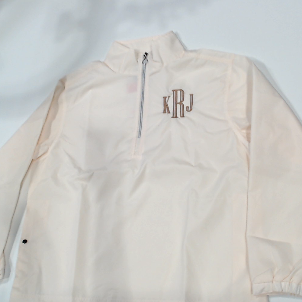 BLOOPER CLOTHING: Monogrammed Windbreaker Pullover