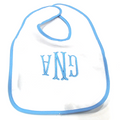 BLOOPER KIDS: Monogrammed Outline Baby Bib