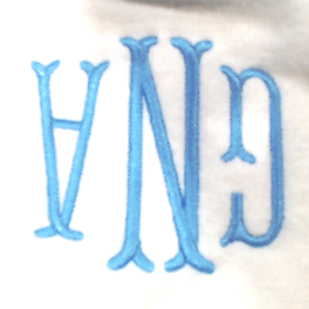 BLOOPER KIDS: Monogrammed Outline Baby Bib