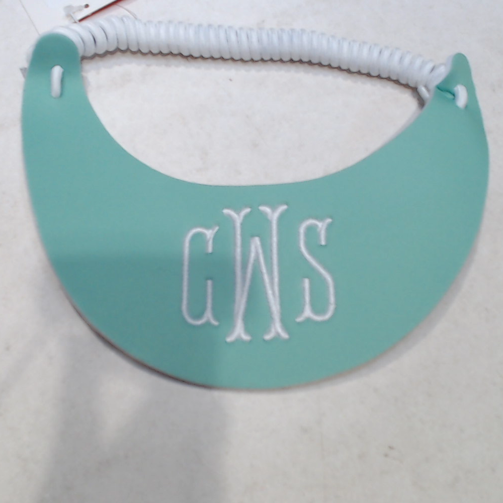 BLOOPER ACCESSORY: Monogrammed Foam Adjustable Visor
