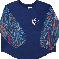 BLOOPER CLOTHING: Monogrammed Puff Sleeve Top