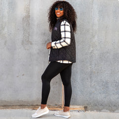 side of tcu puffer vest