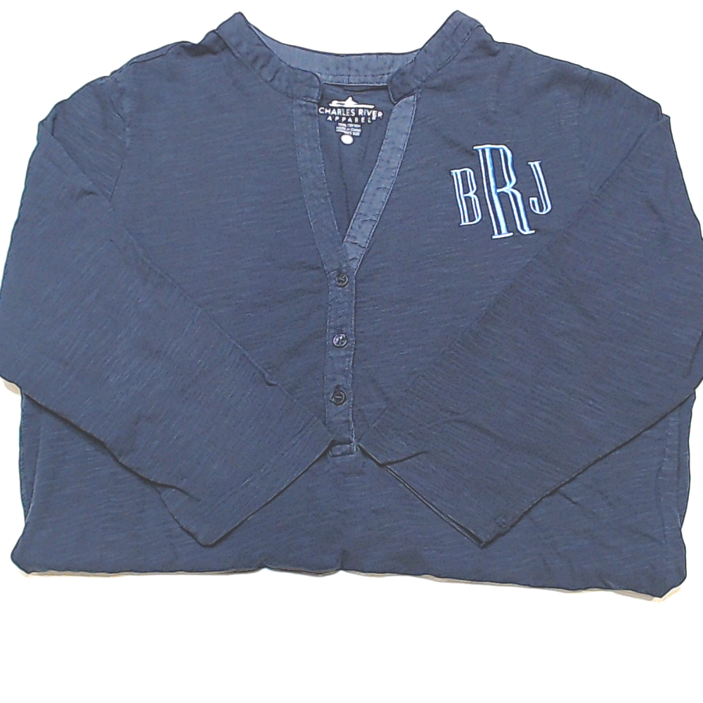BLOOPER CLOTHING: Monogrammed Henley