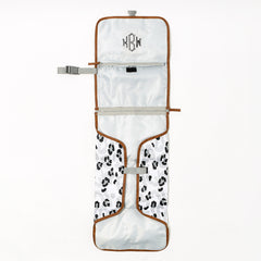 black sassy spots baby changing pad inside