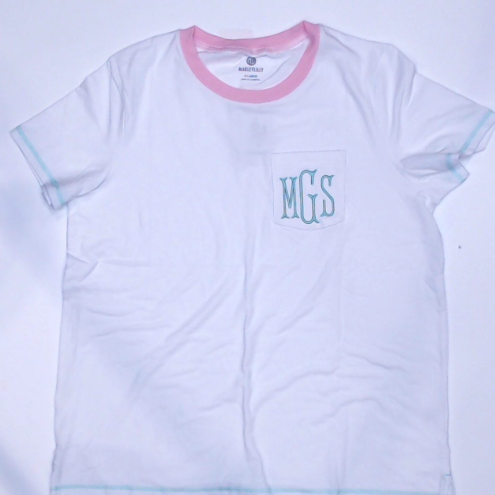 BLOOPER CLOTHING: Monogrammed Ringer Tee
