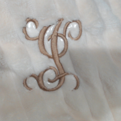 BLOOPER CLOTHING: Monogrammed Plush Robe